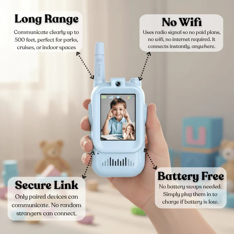 TalkieCam™ - Video Walkie Talkie for Kids